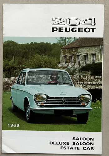 Peugeot 204 car sales brochure - car,